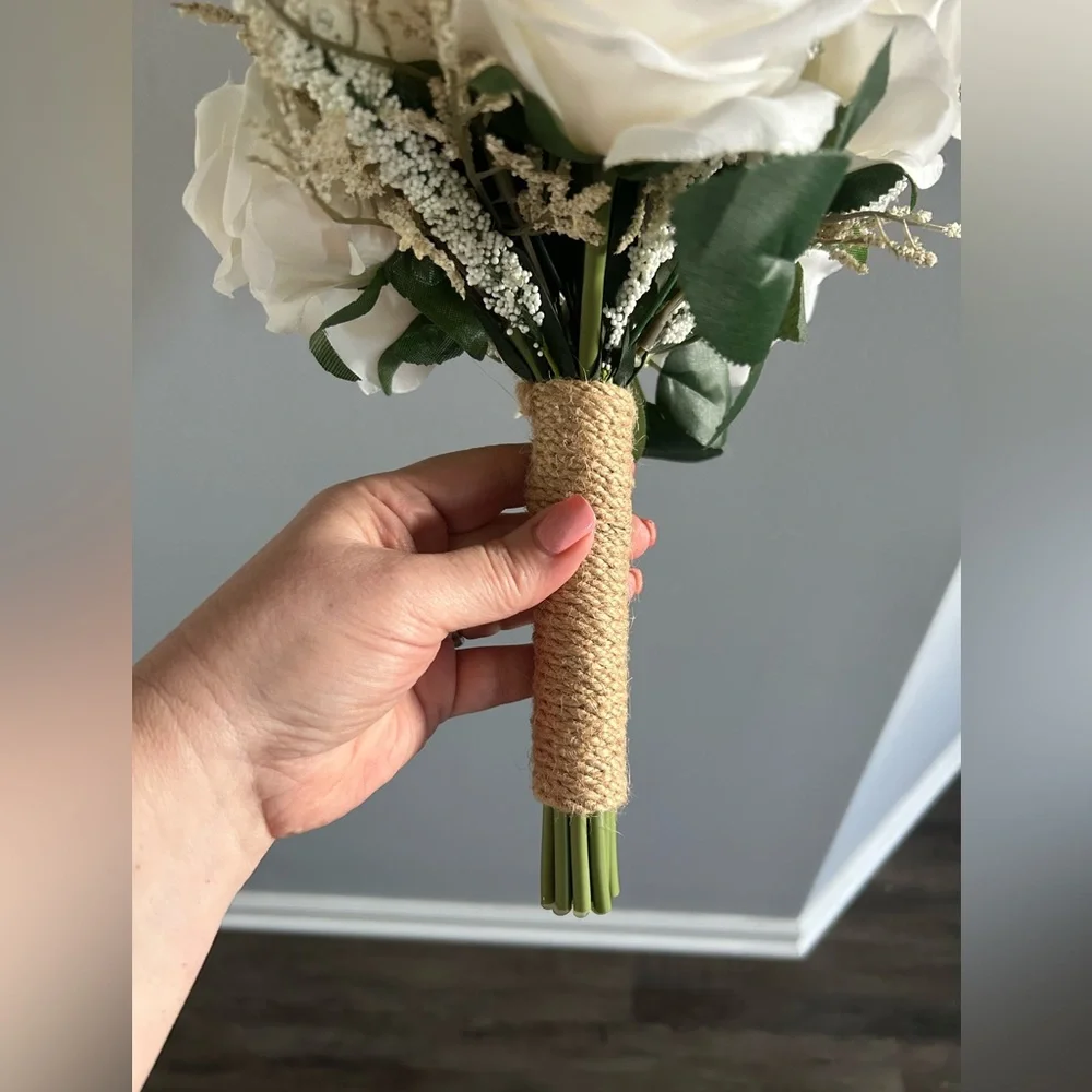Tiny artificial floral bouquet